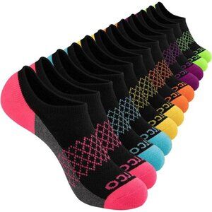 Womens No Show Socks 6 Pairs Athletic Cushioned Low Cut Non Slip Running Socks